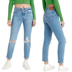 Levi’s Wedgie Fit Premium Jeans Jazz Devoted Size 25 Medium Wash